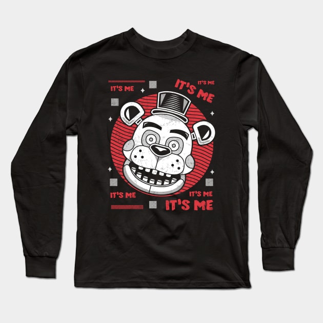 Freddy Robot Bear Long Sleeve T-Shirt by logozaste